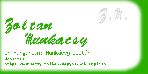 zoltan munkacsy business card